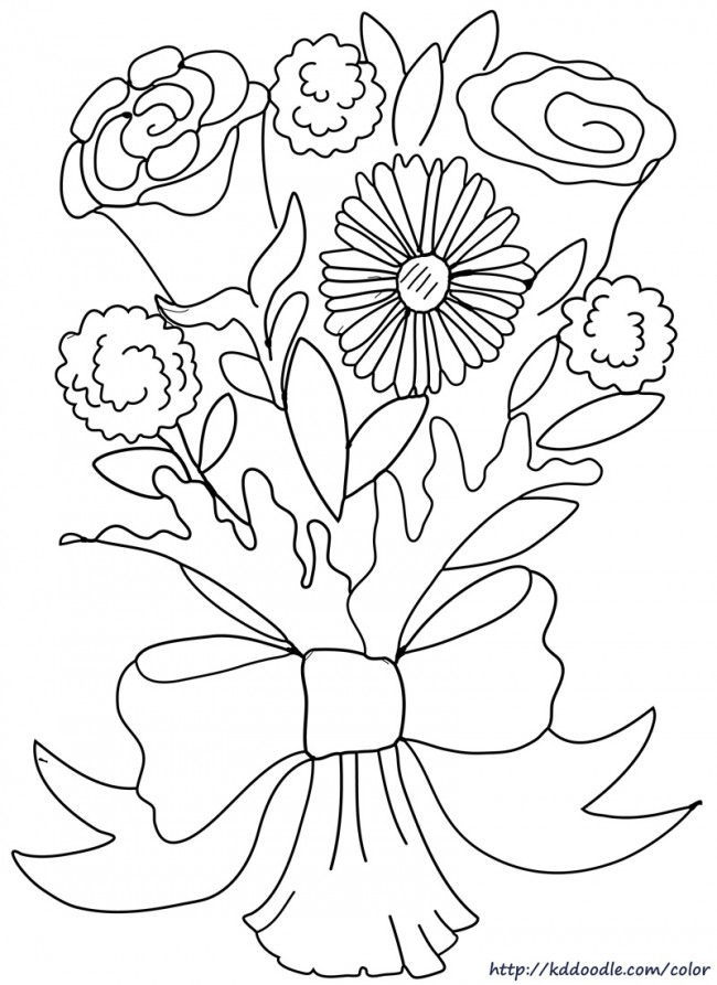 650x893 Rose, Daisy, And Carnation Bouquet