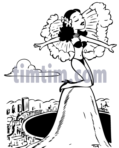 456x569 Free Drawing Of Carnival In Rio Bw From The Category Holidays