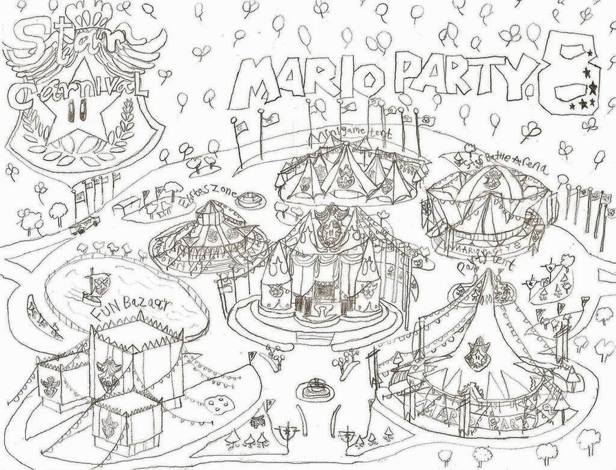 900x687 Mario Party 8 Star Carnival By Ny Disney Fan1955