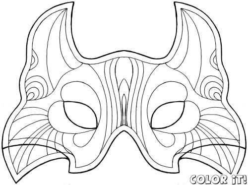 500x373 Coloring Mask Carnival