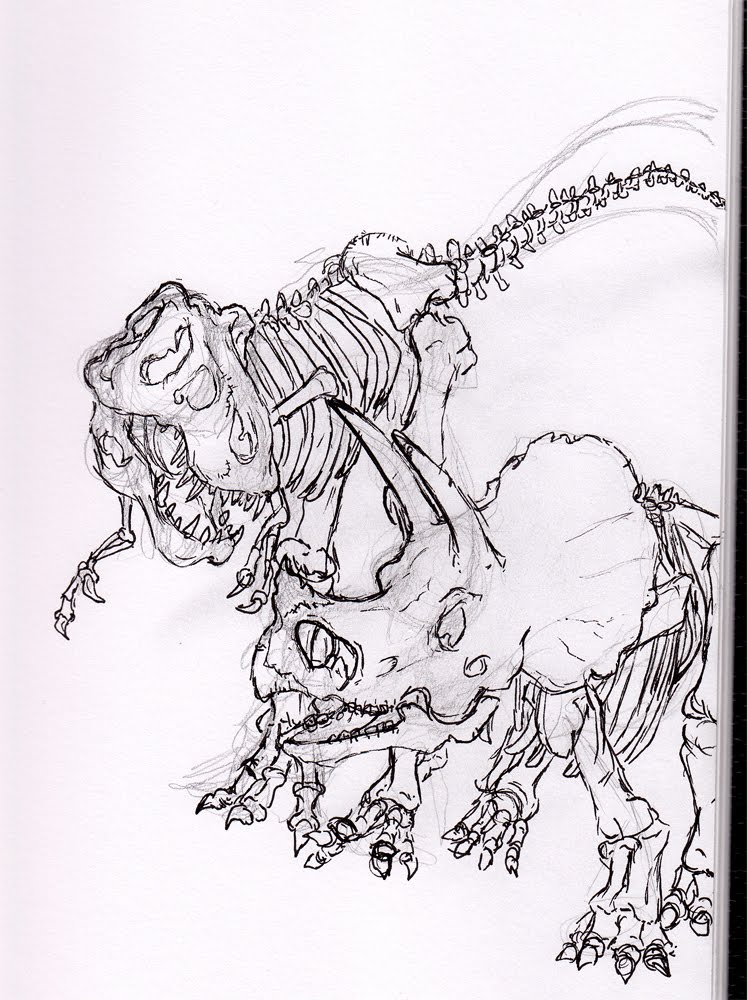 747x1000 Sketchy Observations Drawing With Dinosaurs