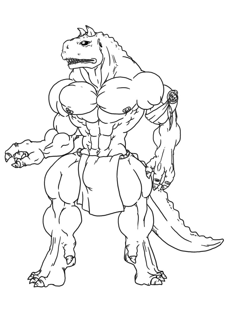 765x1043 Carnotaurus Outlines By Everydaybelze