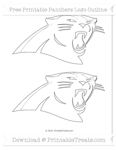 400x518 Medium Panthers Logo Outline Football Amp Cheer Printables