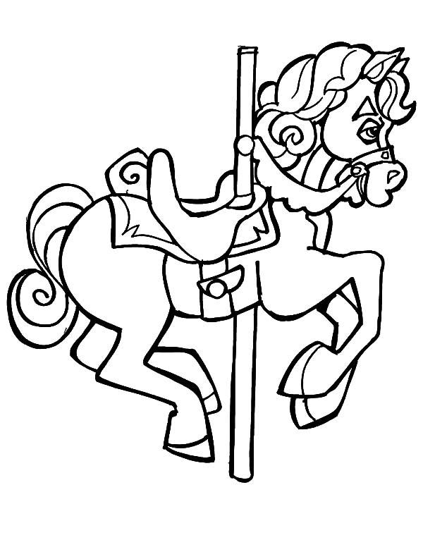 600x776 Drawing Carousel Horse Coloring Pages Best Place To Color