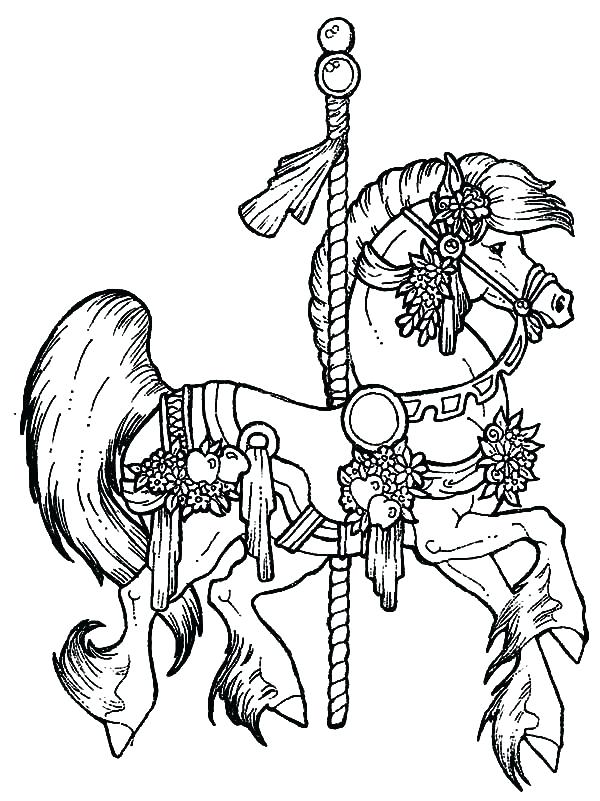 600x801 Good Carousel Coloring Pages Print Camel Bulk Color Horses