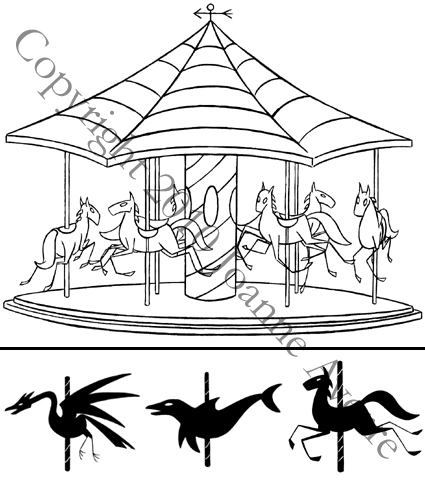 425x483 Sd Carousel And Animals By Expression