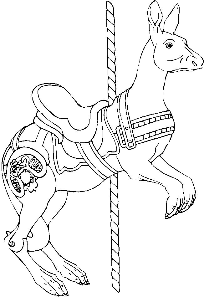 652x949 Carousel Animals Coloring Pages Coloring Pages