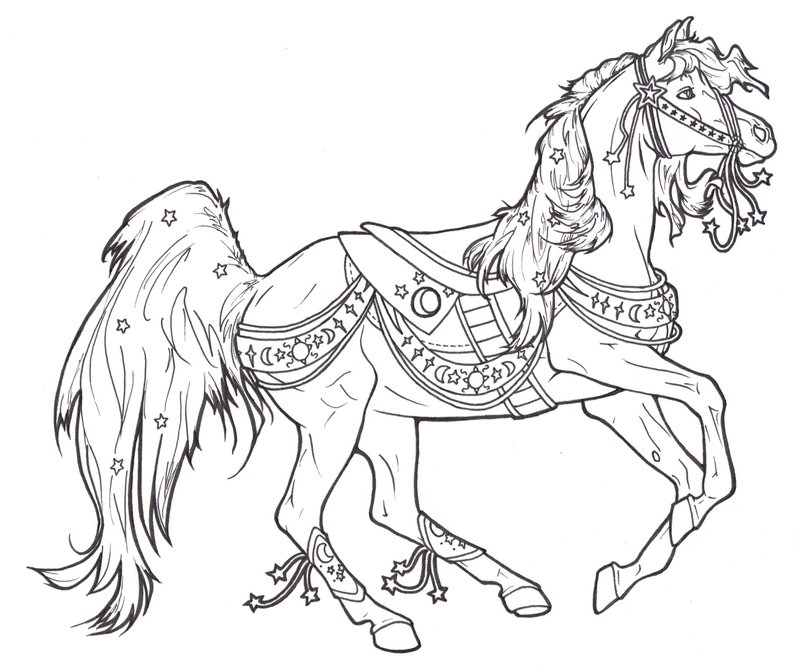 800x672 Carousel Horse Celestial By Requay