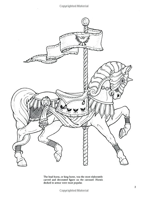 600x800 Coloring Page Of Horse Carousel Horse Coloring Page Coloring Page