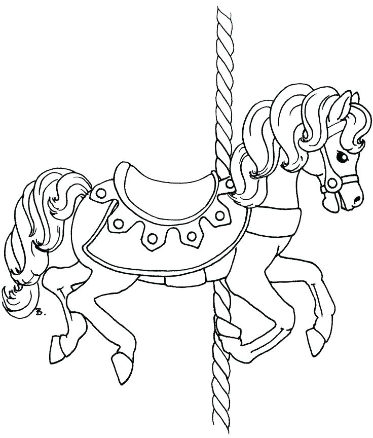 736x864 Good Carousel Coloring Pages Print Free Printable Book Picture