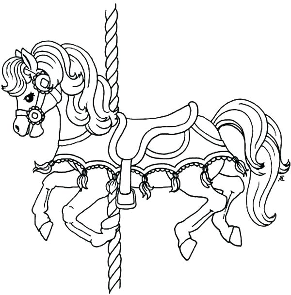 Carousel Horse Drawing at GetDrawings | Free download