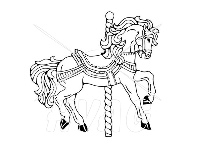 667x499 Carousel Drawings Carouselhorsec Rstand Jpg300 Quilt Ideas
