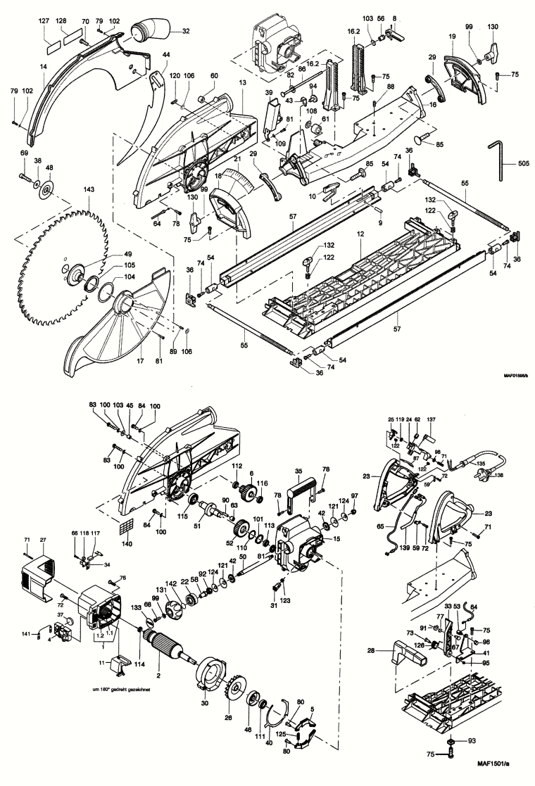 760x1117 Mafell 924801 Portable Circular Carpentry Saw Mks 185 Ec Spare