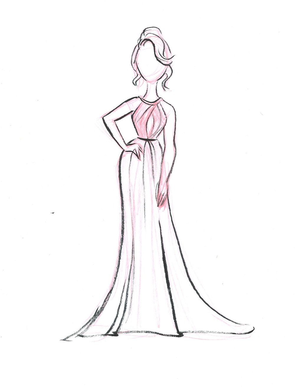 1000x1310 Red Carpet Recap Our Live Sketches From The Oscars Fashion