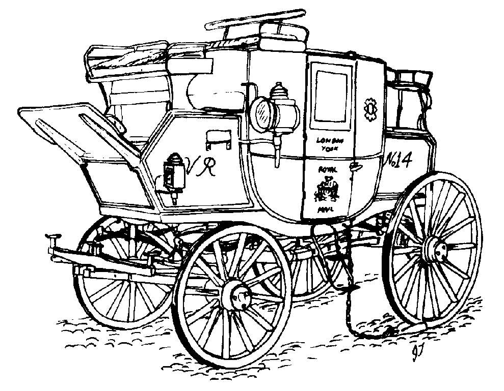 989x769 Free A Horse Drawn Carriage Coloring Pages Projects To Try
