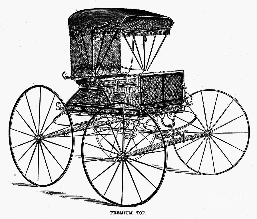 900x766 Horse Carriage, C1860 Photograph By Granger