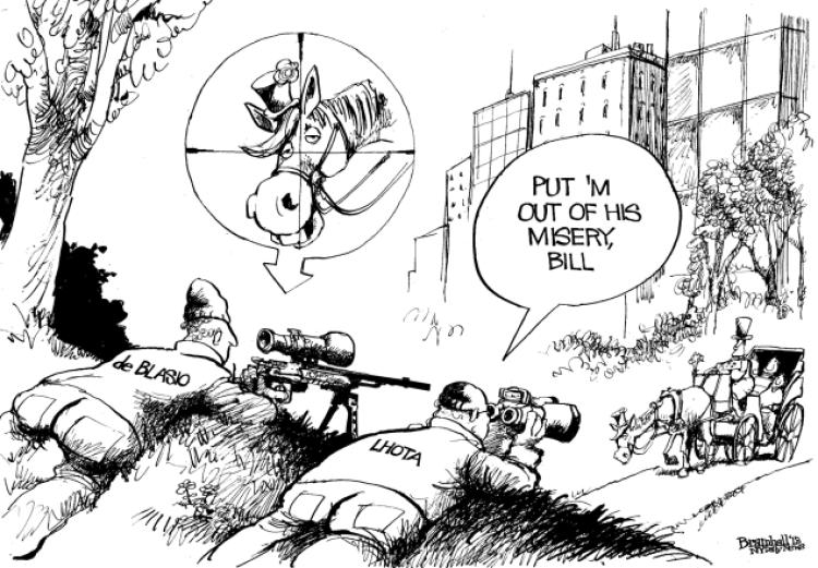 750x521 Bloomberg Carriage Horse Business Ends, Horses Die