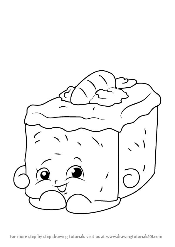 596x843 Learn How To Draw Carrie Carrot Cake From Shopkins (Shopkins) Step