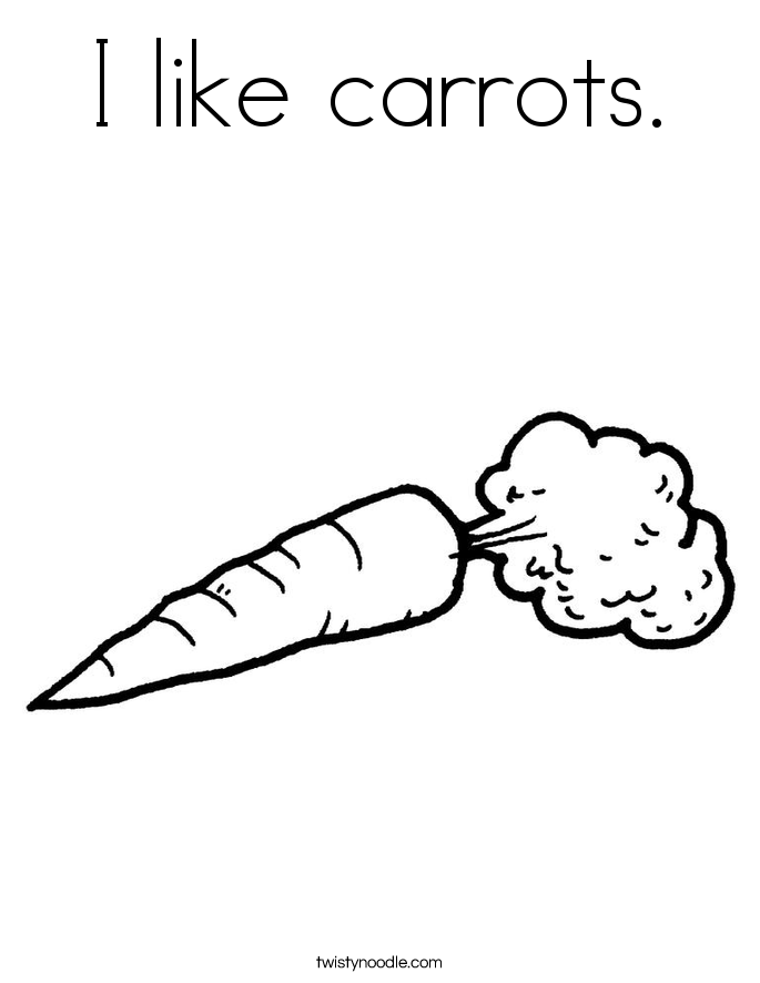 685x886 I Like Carrots Coloring Page