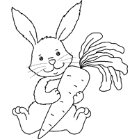 200x200 Freebie Bunny With Carrot Digi Carrots, Bunny And Easter