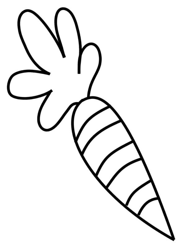 587x800 Carrot Clipart Black And White