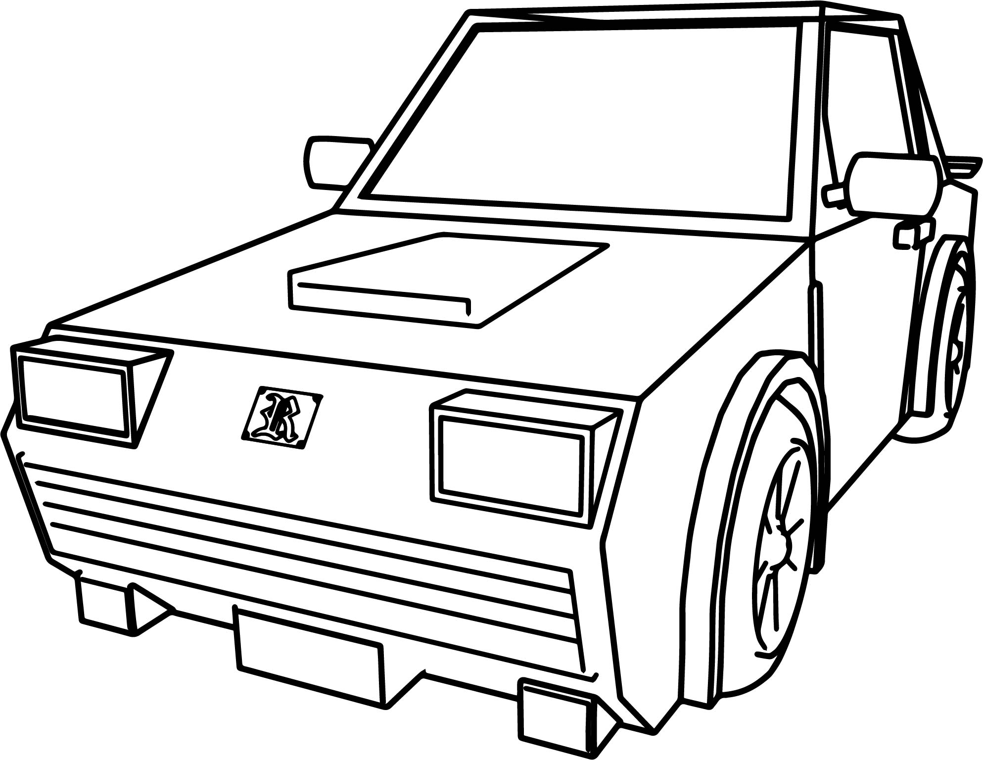 1987x1536 Car For Cartoon Cars Coloring Page Wecoloringpage
