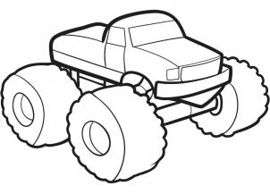 302x217 How To Draw How To Draw A Monster Truck For Kids