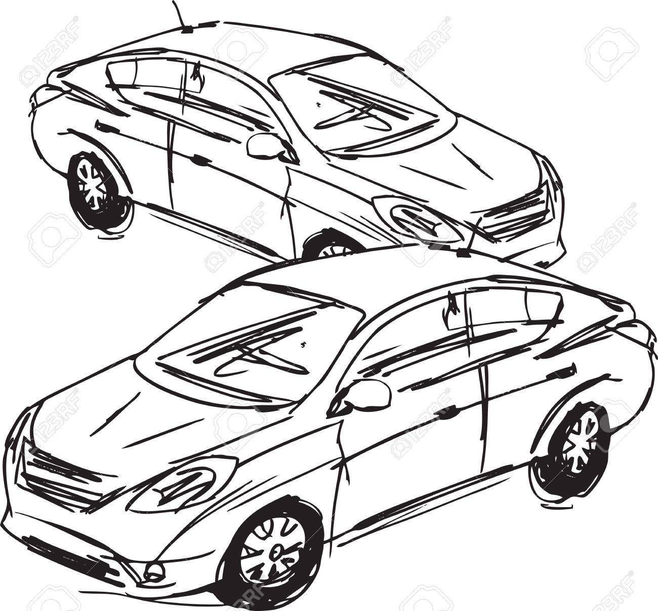 1300x1206 Sketch Of Cars