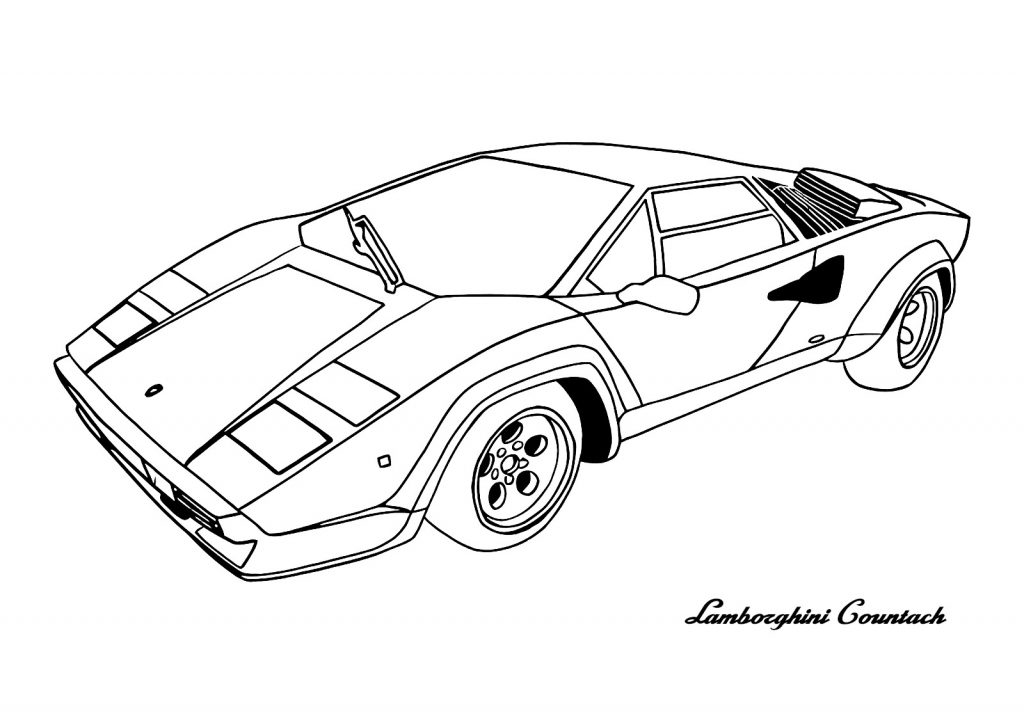 1024x723 Easy Lamborghini Coloring Pages Best Of Free Printable Drawing