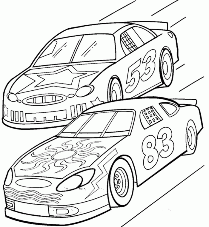 700x761 Printable Race Car Coloring Pages For Kids Free Coloring Pages