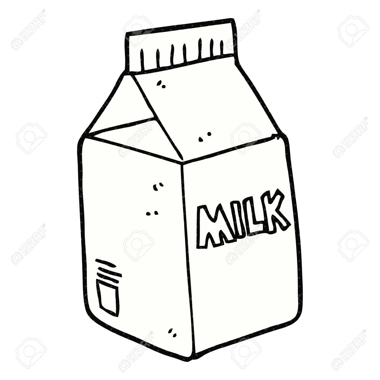 1300x1300 Freehand Drawn Cartoon Milk Carton Royalty Free Cliparts, Vectors