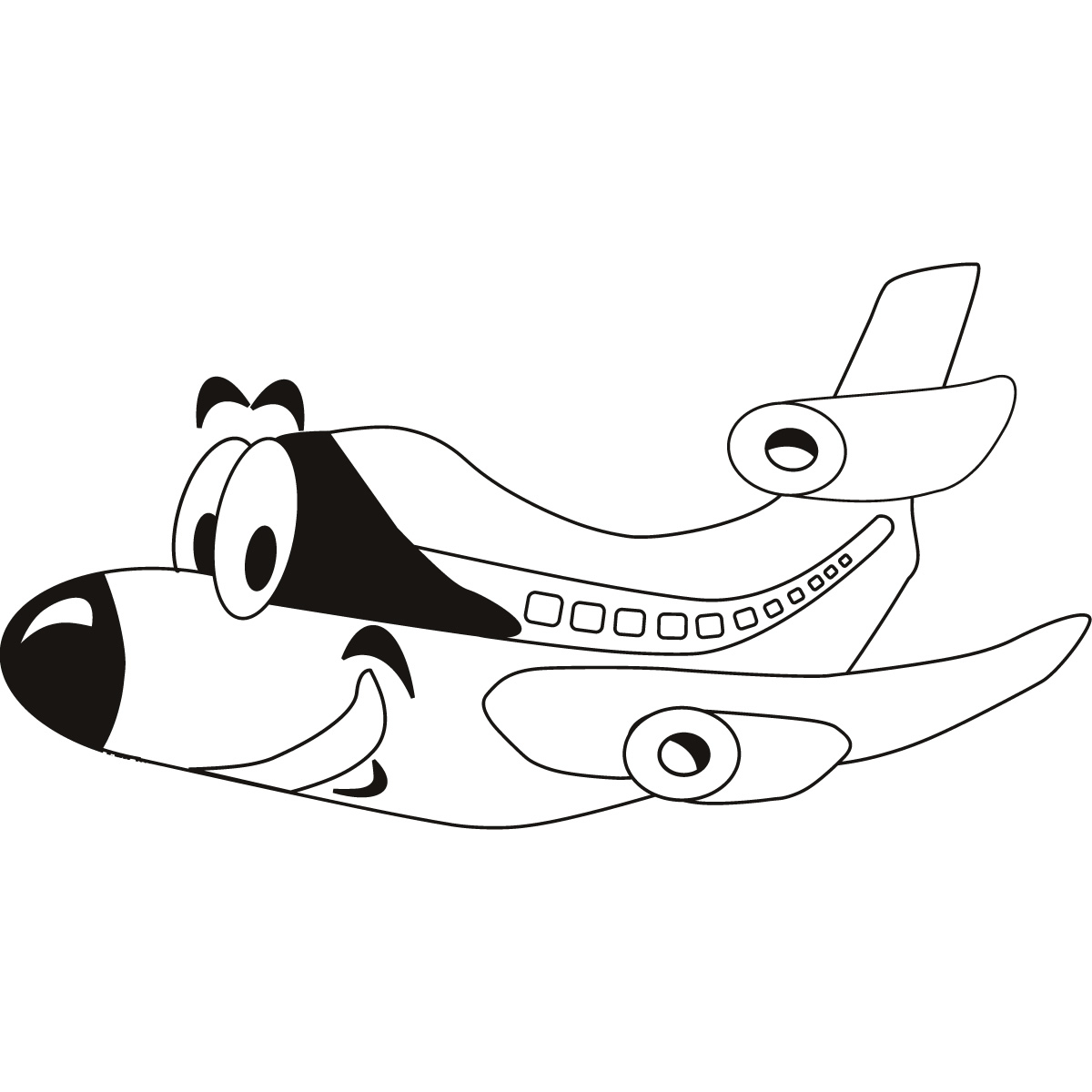 1200x1200 Cartoon Plane Drawing Airplane Cartoon Drawings Free Download