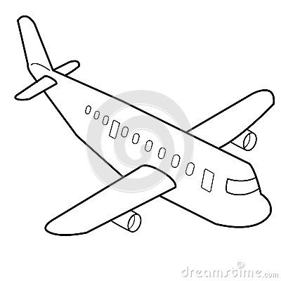 400x400 Amazing Cartoon Airplane Drawing Airplane Cartoon Outline Vector
