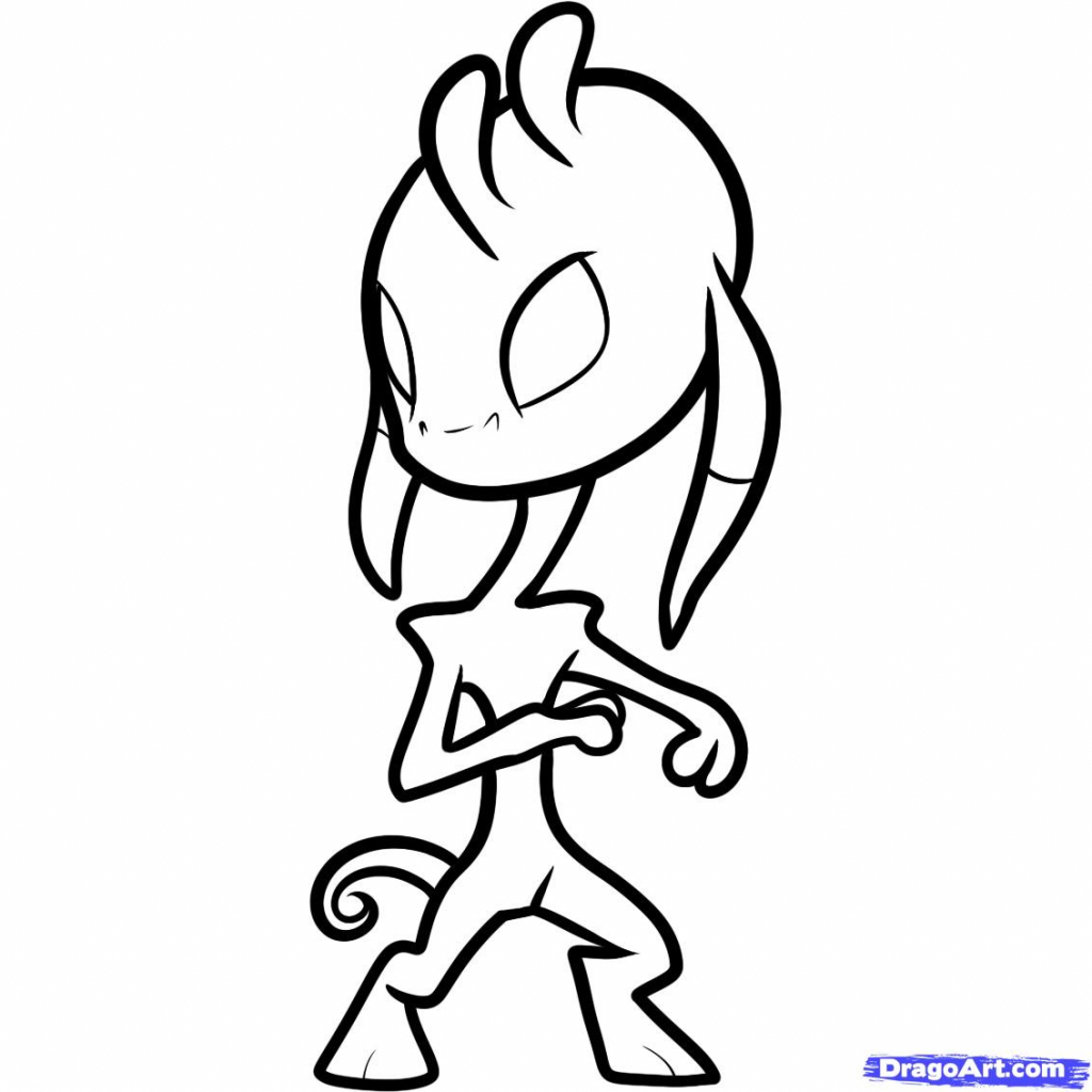 1024x1024 Cartoon Drawings Aliens Alien Cartoon Drawings