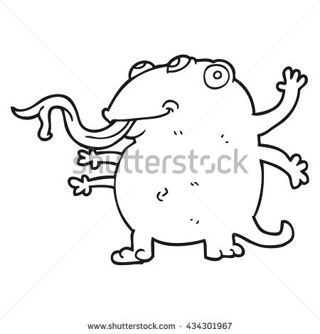 450x470 Drawn Alien Cartoon