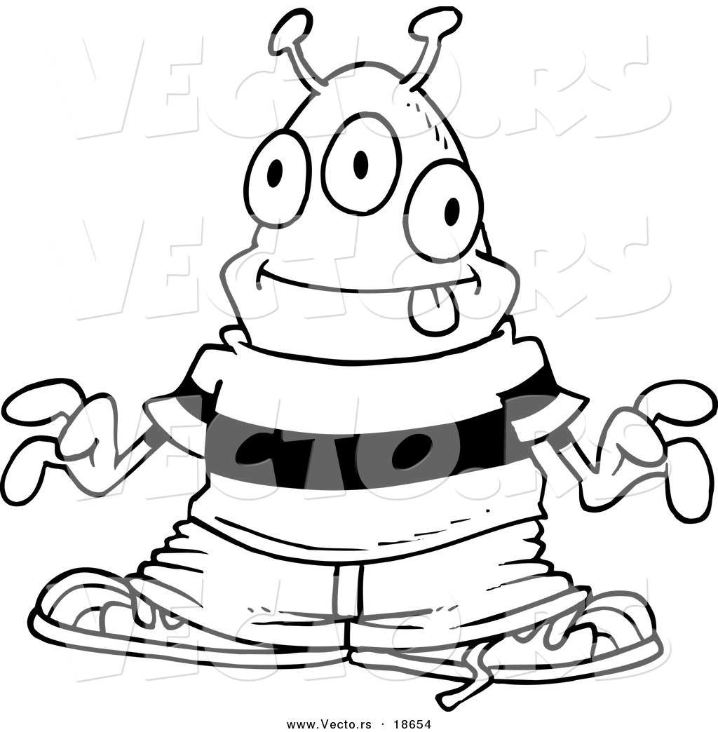 1024x1044 Vector Of A Cartoon Hip Hop Alien