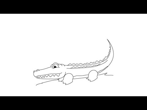 480x360 How To Draw An Alligator