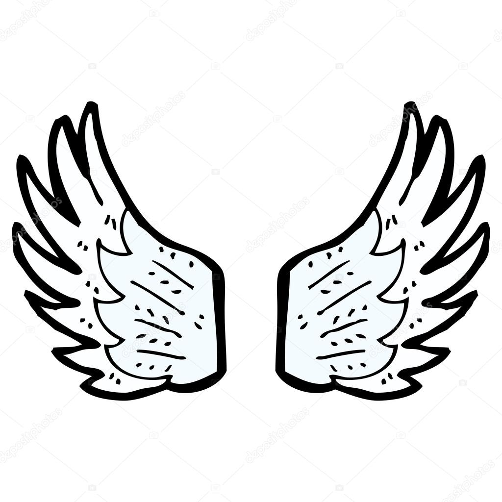 1024x1024 Angel Wings Stock Vector Lineartestpilot