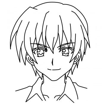 350x350 How To Draw Keiichi Maebara, Higurashi, Step By Step, Anime