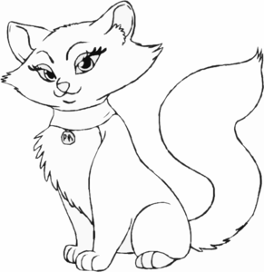 291x300 How To Draw A Cartoon Cat Step Clip Art