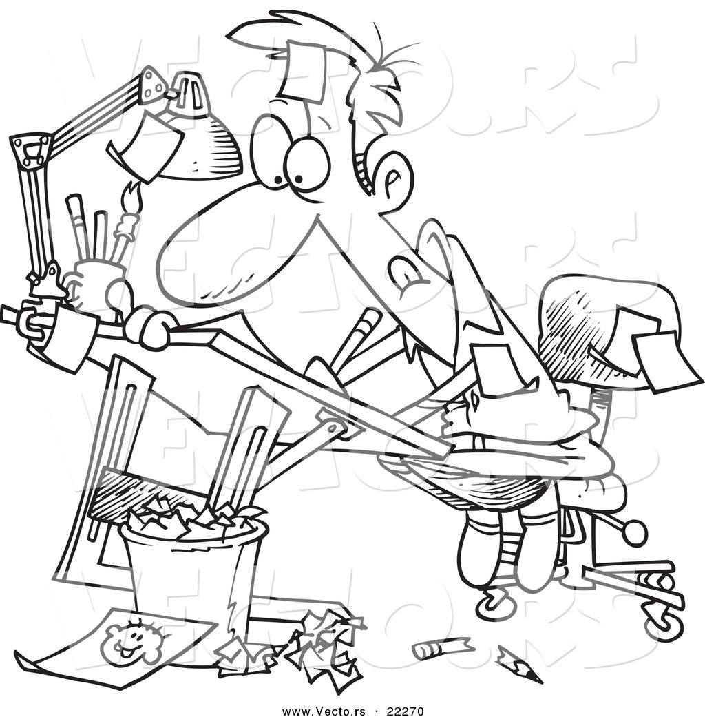 1024x1044 Vector Of A Cartoon Cartoonist Drawing