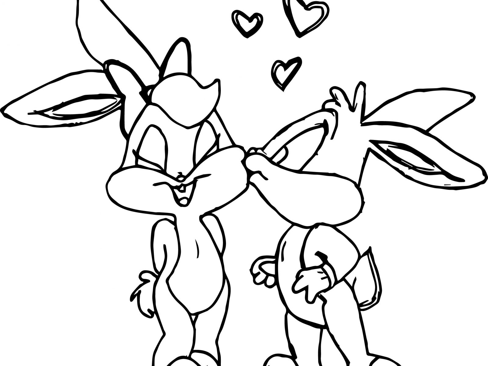 1600x1200 Printable Looney Tunes Coloring Pages Free Cartoons Baby Bugs