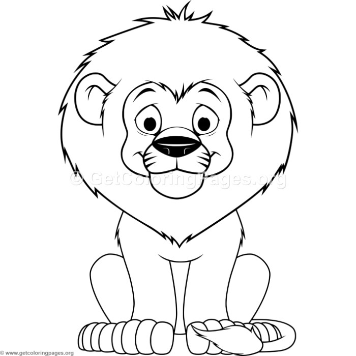 700x700 Cartoon Baby Lion Coloring Pages