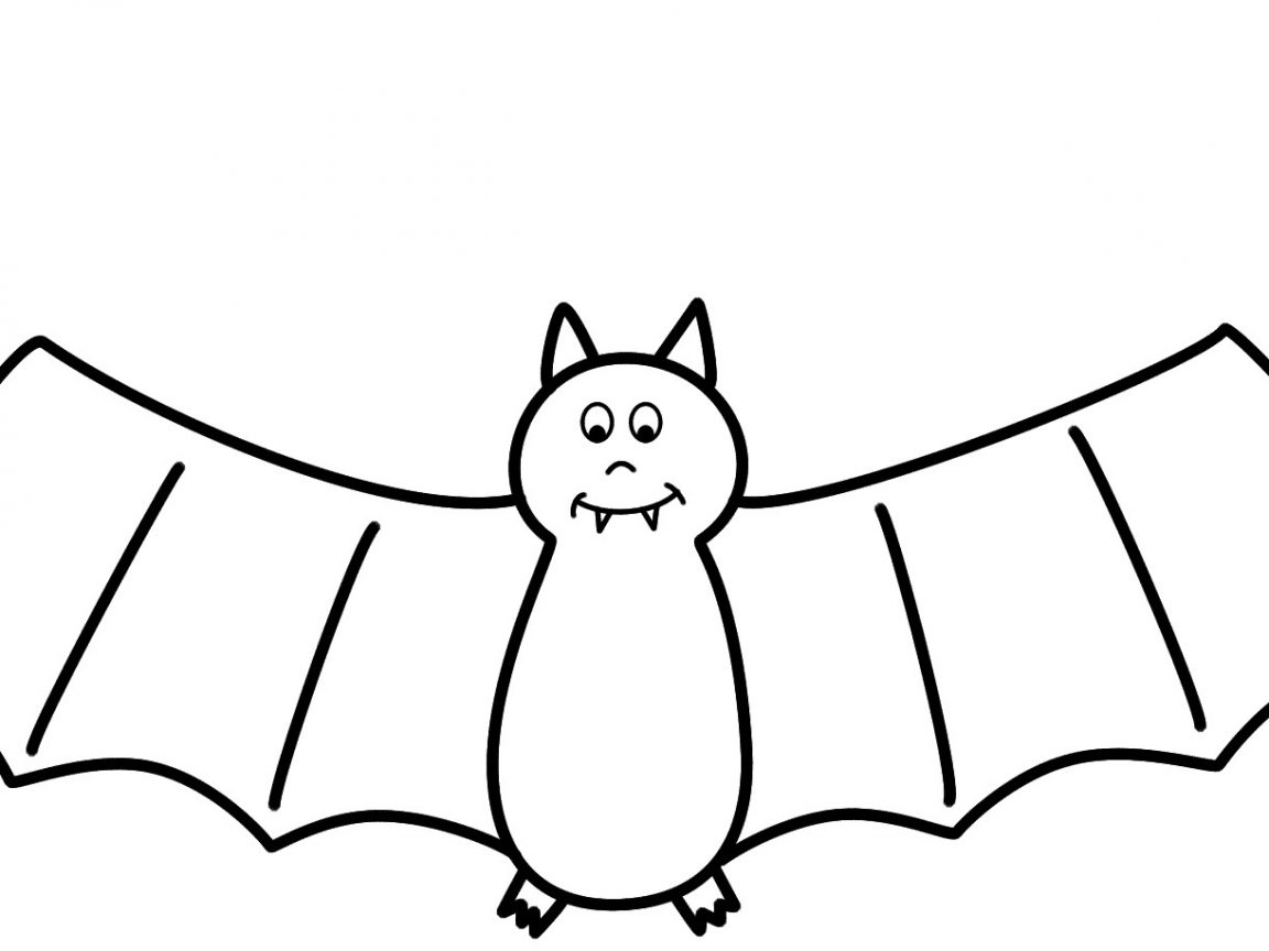 1152x864 Coloring Pages Draw A Bat