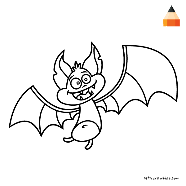 600x600 How To Draw Bat For Halloween