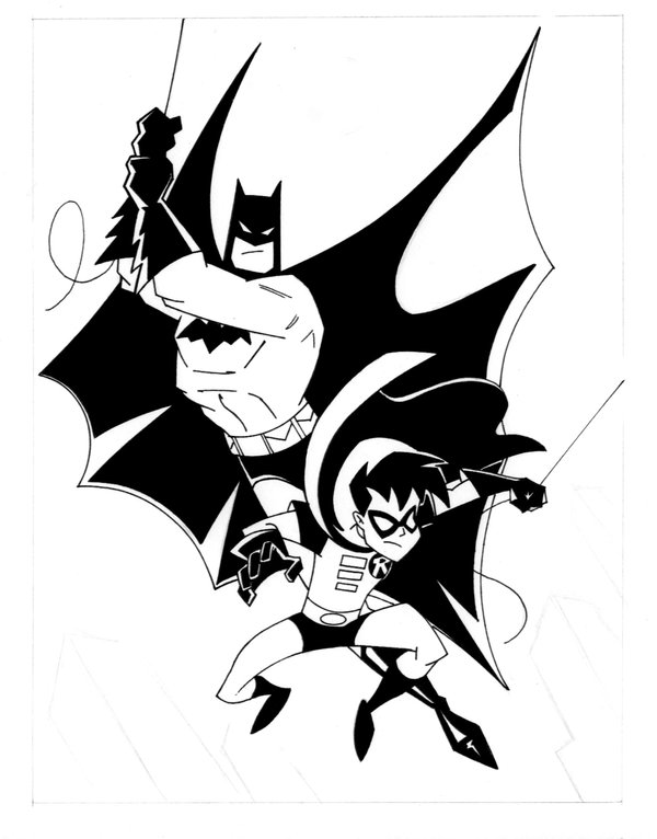 600x766 Animated Batman And Robin By Popstata