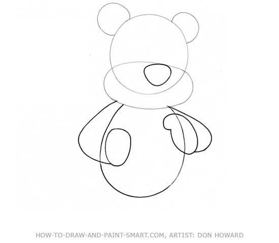 550x479 How To Draw A Bear
