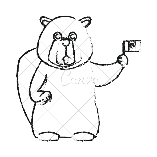550x550 Beaver Cartoon Icon