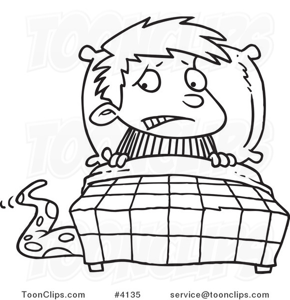 581x600 Cartoon Blacknd White Line Drawing Of Scared Boy Seeing