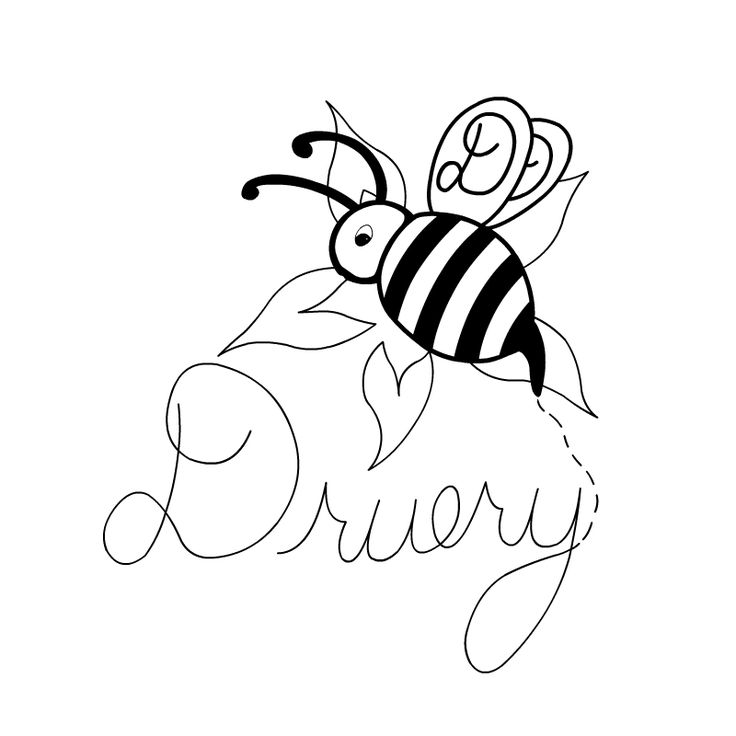 736x736 Collection Of Black White Cartoon Bee Tattoo Design